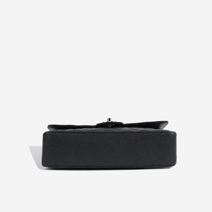 Chanel Classic Flap Caviar Black Shoulder Bag Style 75