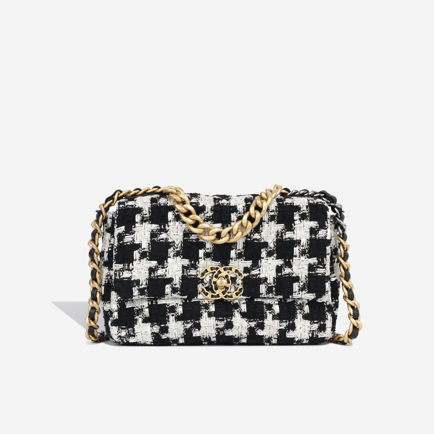 Chanel Chanel 19 Tweed Black Shoulder Bag Style 3