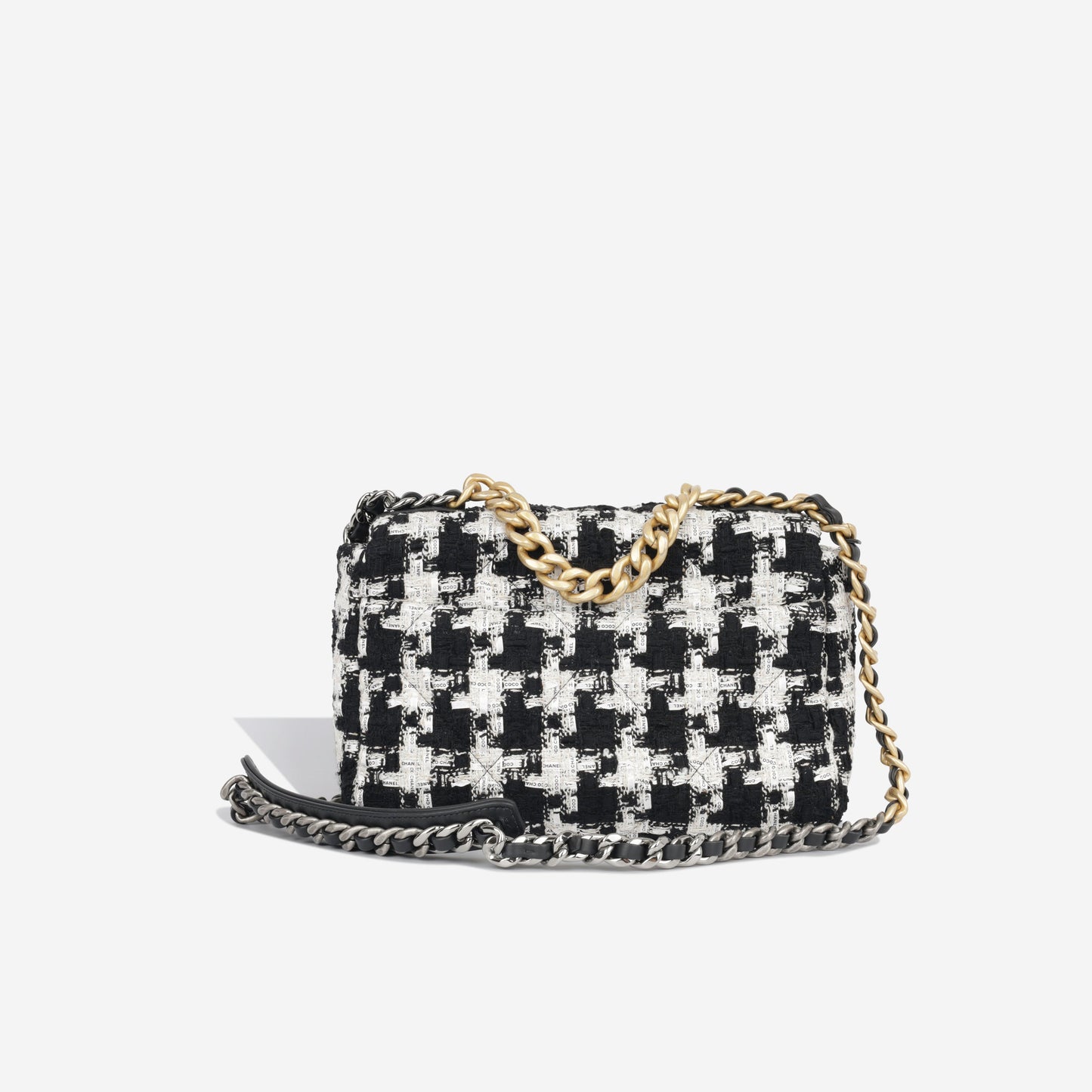 Chanel Chanel 19 Tweed Black Shoulder Bag Style 3