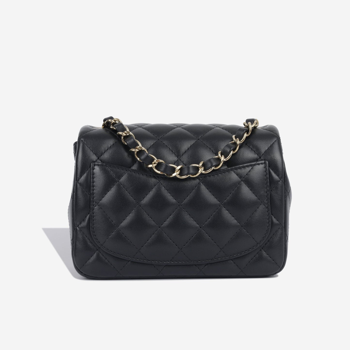 Chanel Classic Flap Lambskin Black Shoulder Bag Style 278