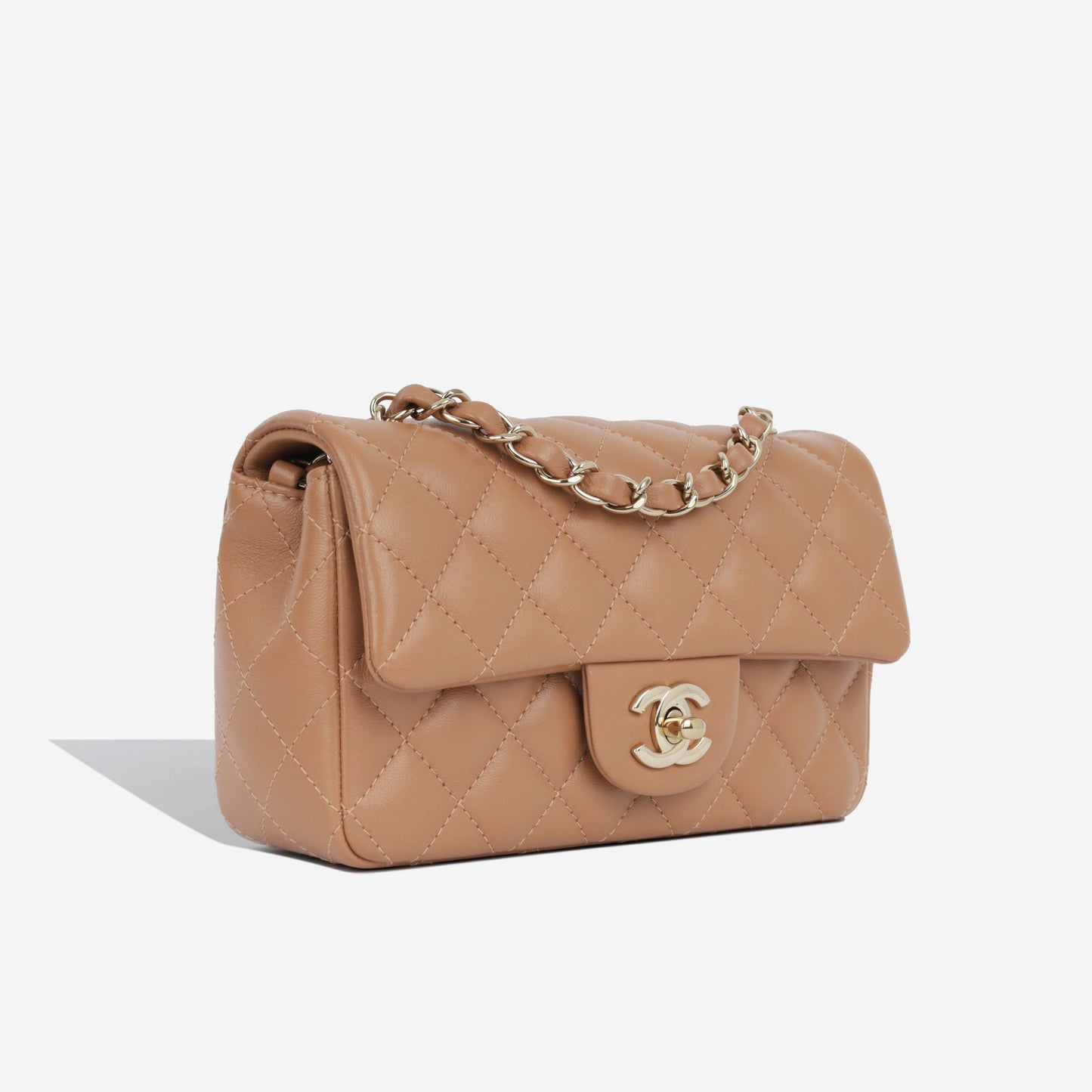 Chanel Classic Flap Lambskin Gold Shoulder Bag Style 52
