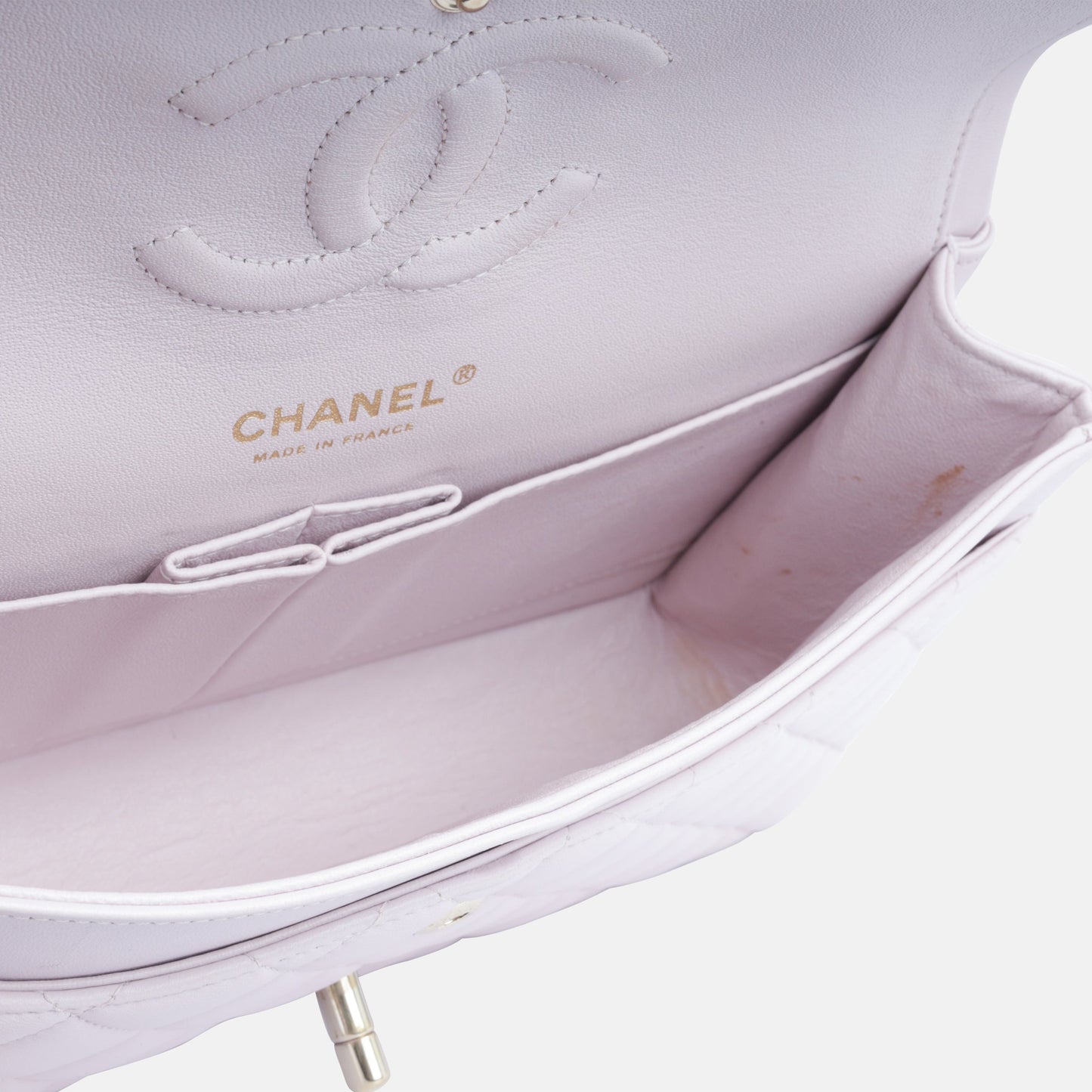Chanel Classic Flap Lambskin Gold Shoulder Bag Style 26