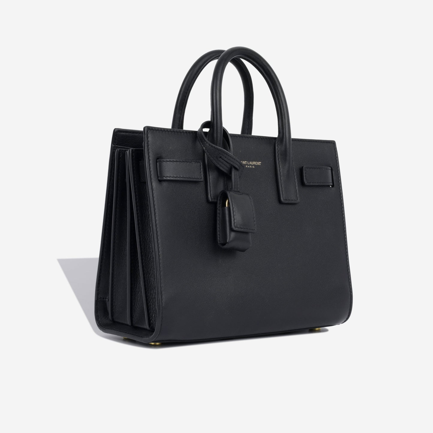 Saint Laurent Sac De Jour Calfskin Black Handbag Calfskin