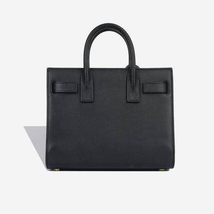 Saint Laurent Sac De Jour Calfskin Black Handbag Calfskin