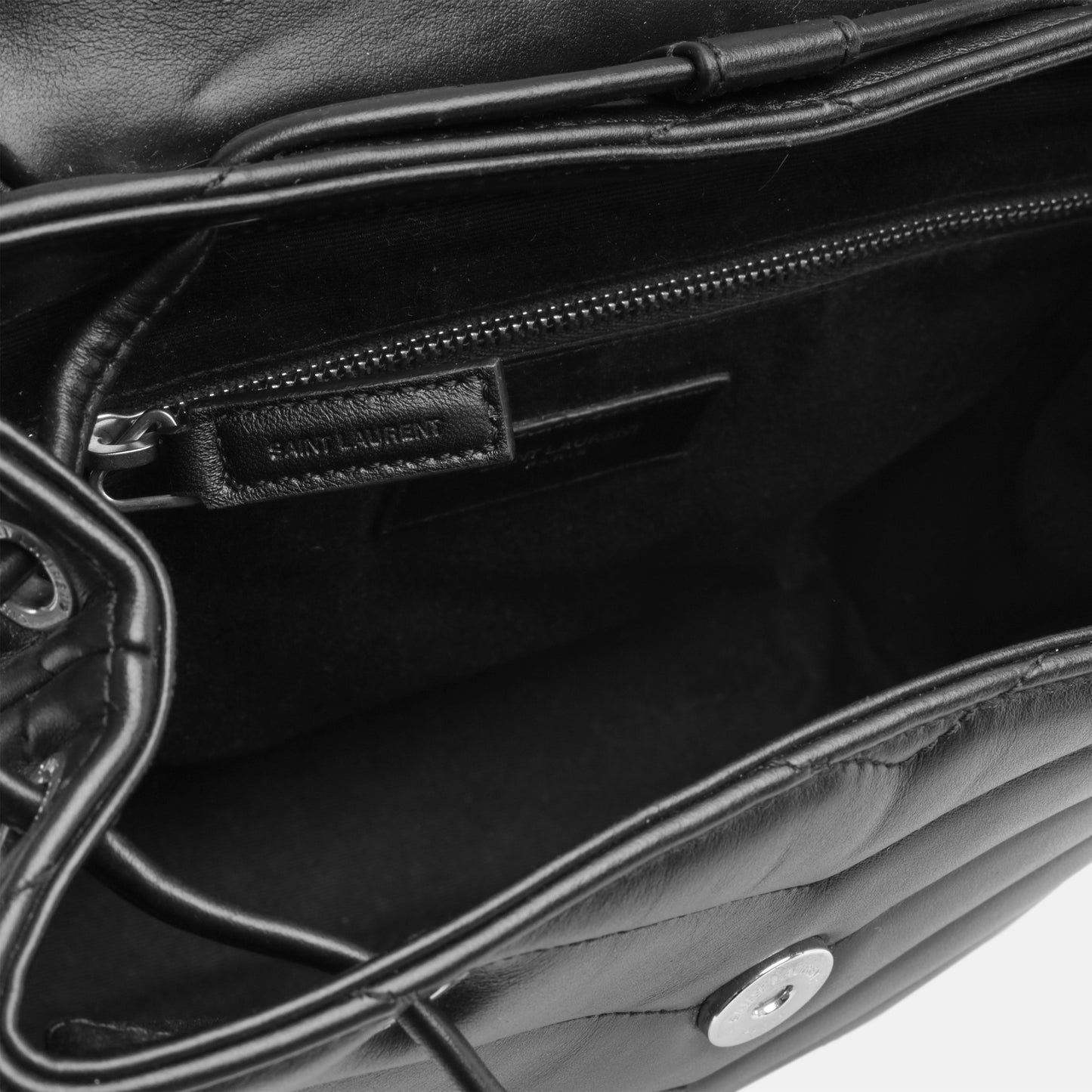 Saint Laurent Loulou Calfskin Black Shoulder Bag Style 7