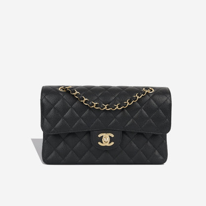 Chanel Classic Flap Caviar Black Shoulder Bag Style 74