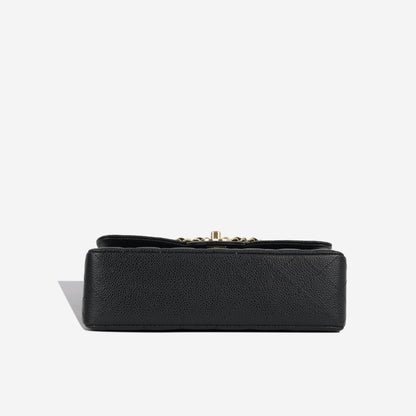 Chanel Classic Flap Caviar Black Shoulder Bag Style 74
