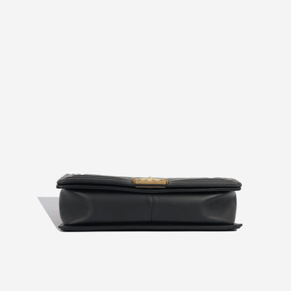 Chanel Boy Bag Lambskin Black Shoulder Bag