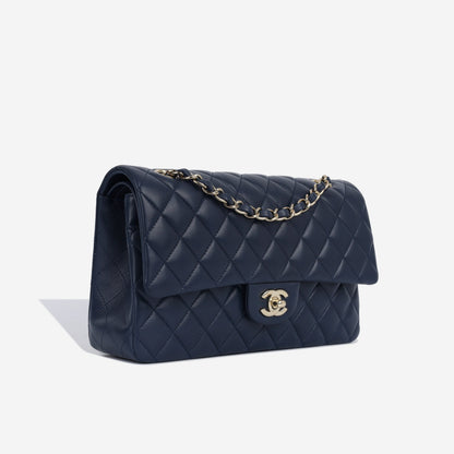 Chanel Classic Flap Lambskin Black Shoulder Bag Style 102