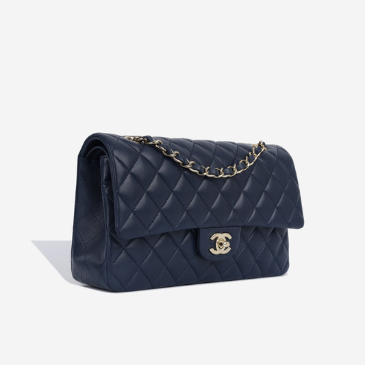 Chanel Classic Flap Lambskin Black Shoulder Bag Style 102