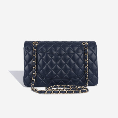 Chanel Classic Flap Lambskin Black Shoulder Bag Style 102