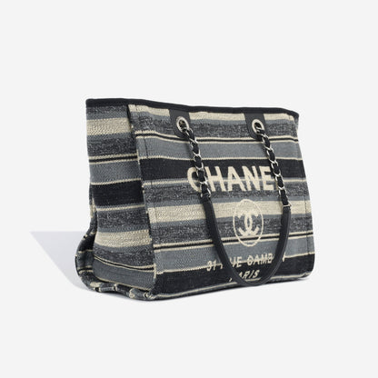 Chanel Deauville Canvas Gold Tote Bag Style 2