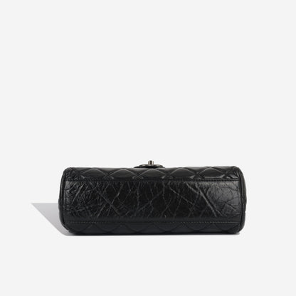 Chanel Classic Flap Lambskin Black Shoulder Bag Style 284