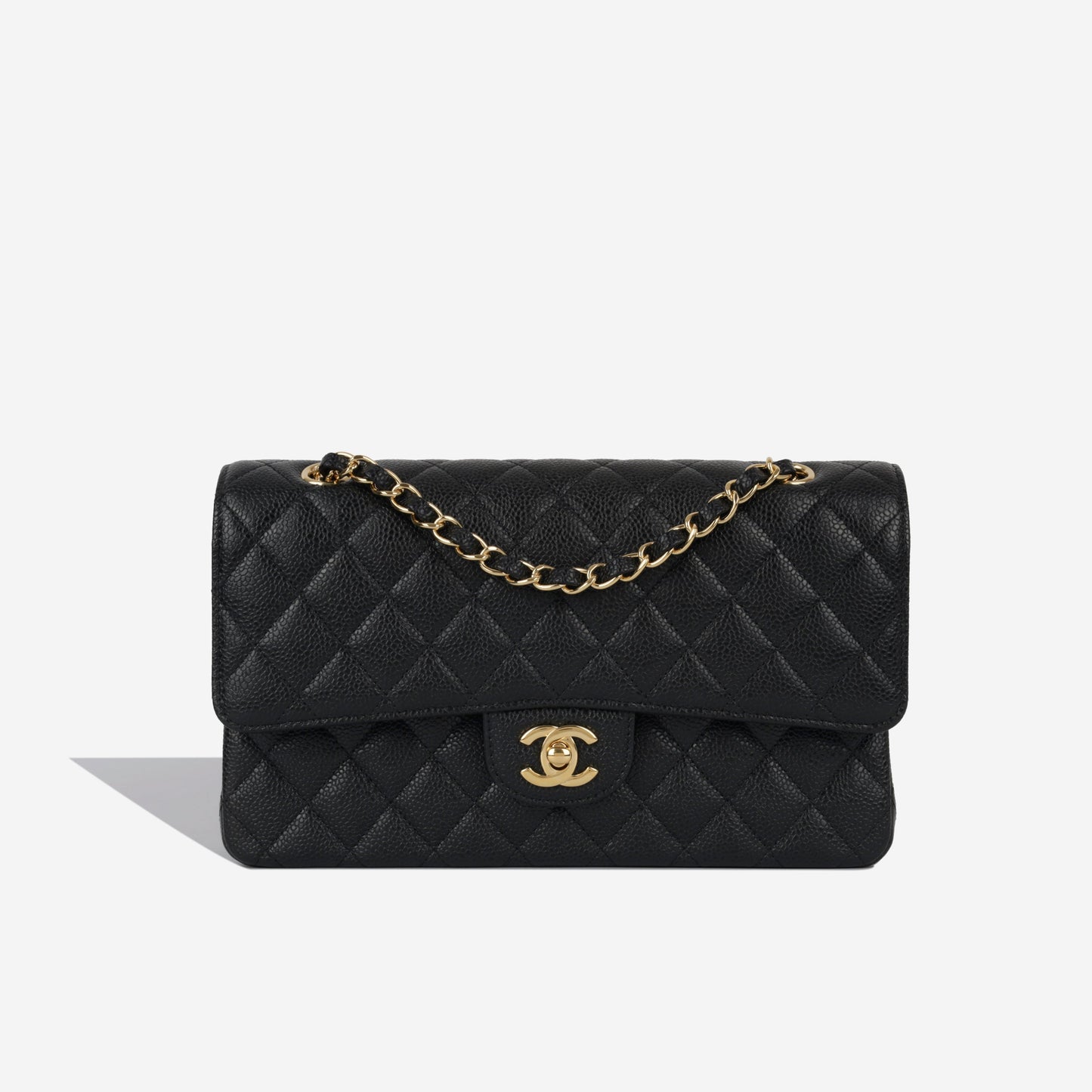 Chanel Classic Flap Caviar Black Shoulder Bag Style 71
