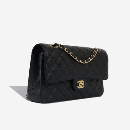 Chanel Classic Flap Lambskin Black Shoulder Bag Style 96