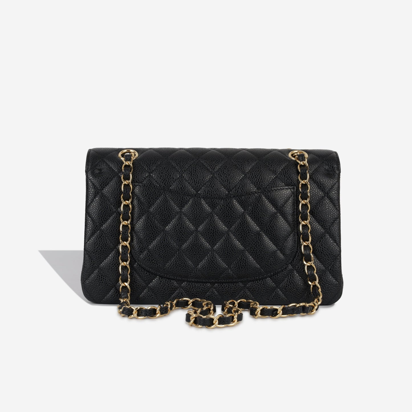 Chanel Classic Flap Caviar Black Shoulder Bag Style 71