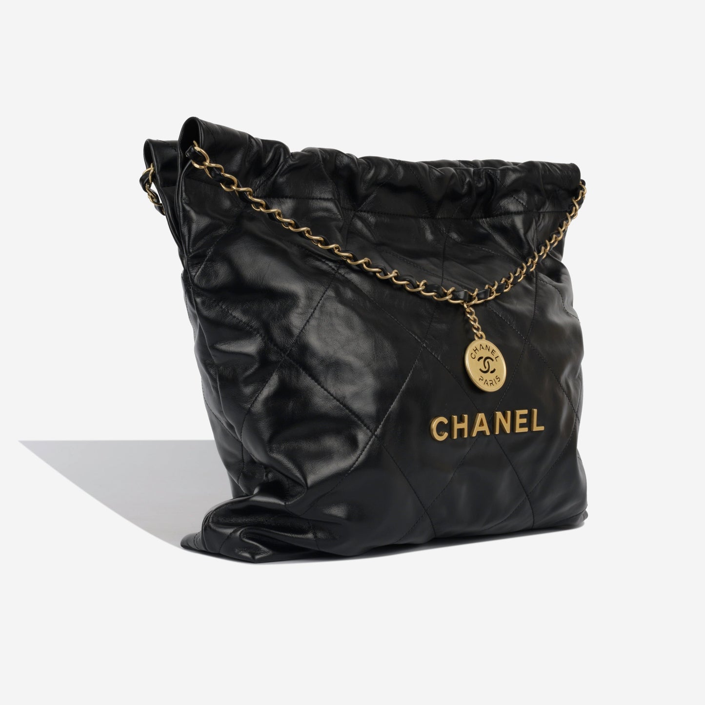Chanel Chanel 22 Calfskin Black Tote Bag Calfskin