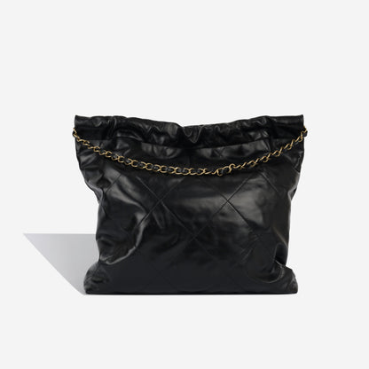 Chanel Chanel 22 Calfskin Black Tote Bag Calfskin