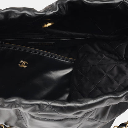 Chanel Chanel 22 Calfskin Black Tote Bag Calfskin