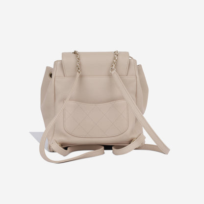 Chanel Business Affinity Caviar Gold Backpack