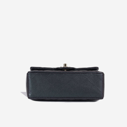 Chanel Classic Flap Calfskin Black Shoulder Bag Style 22