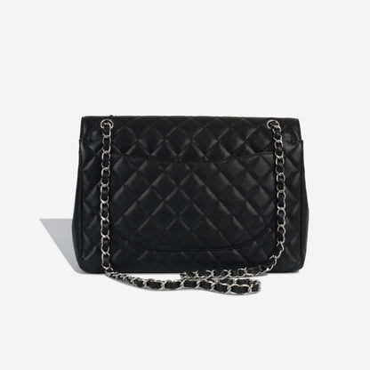 Chanel Classic Flap Caviar Black Shoulder Bag Style 141