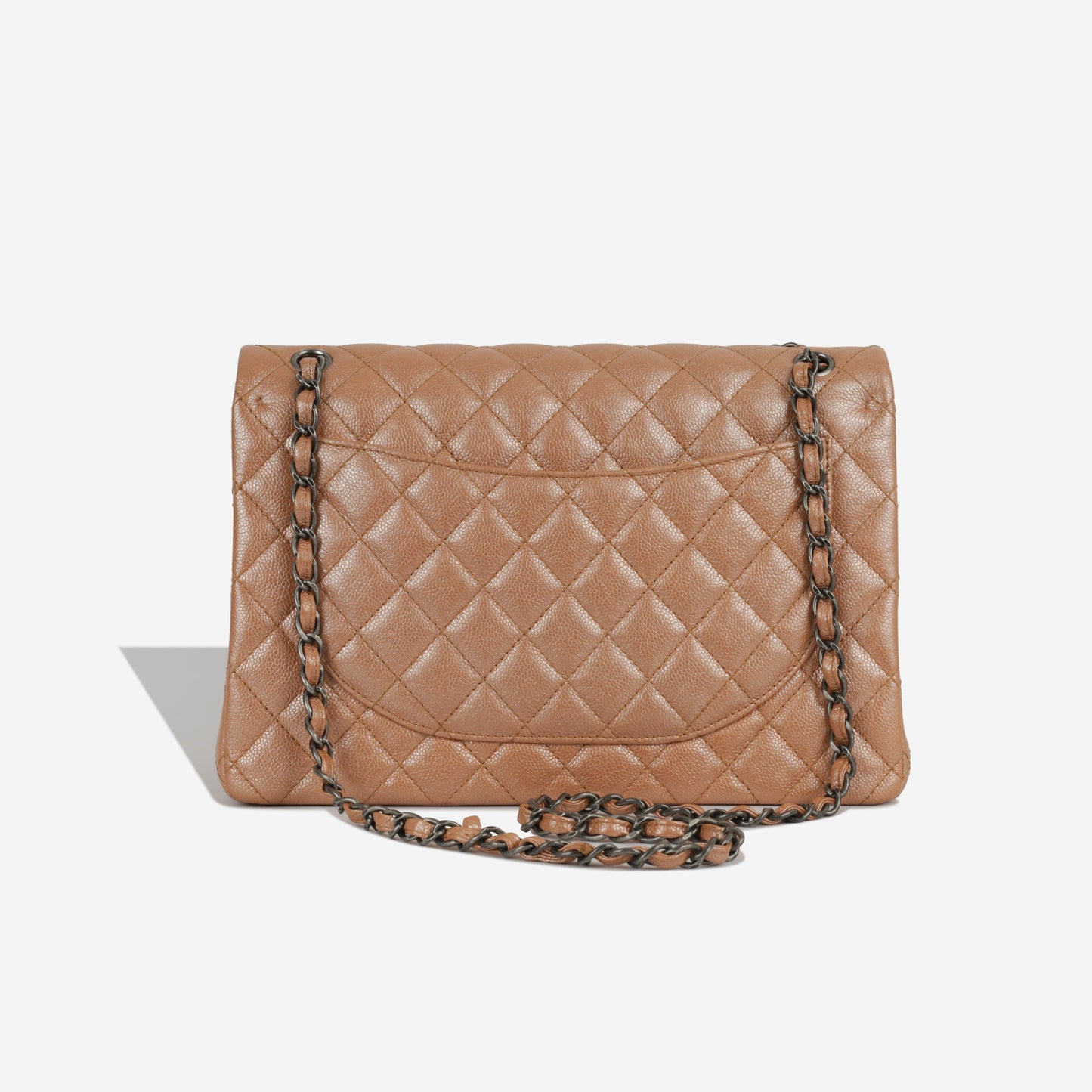 Chanel Classic Flap Caviar Tan Shoulder Bag Style 2
