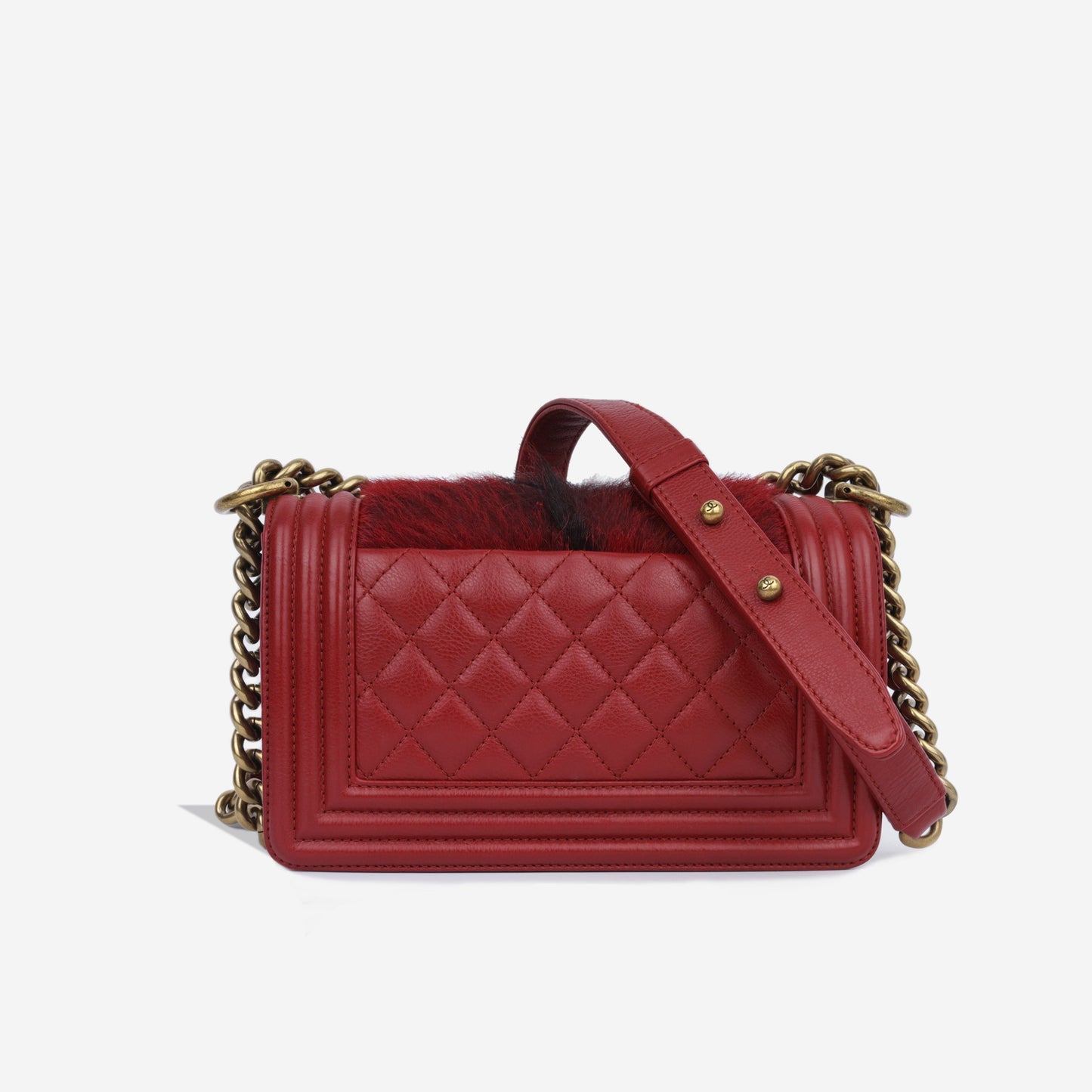 Chanel Boy Bag Lambskin Gold Shoulder Bag
