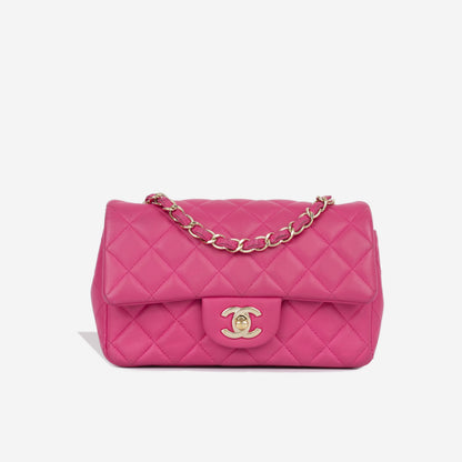Chanel Classic Flap Lambskin Gold Shoulder Bag Style 48