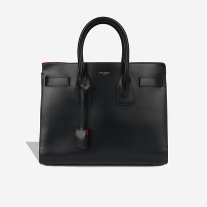 Saint Laurent Sac De Jour Calfskin Black Handbag