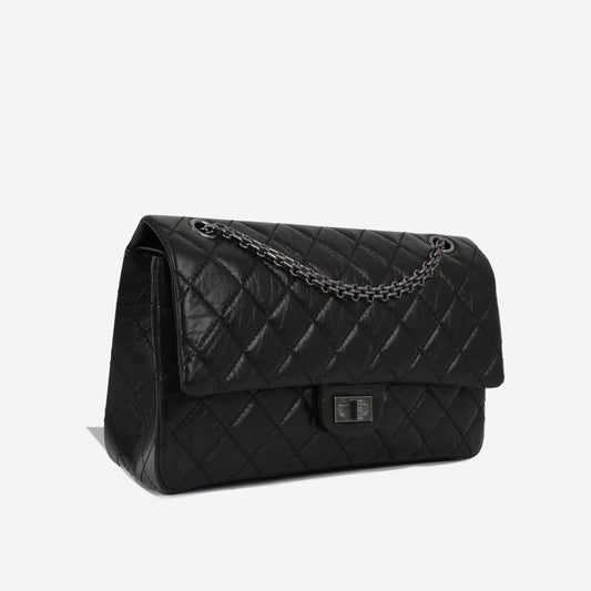 Chanel Classic Flap Calfskin Black Shoulder Bag Calfskin