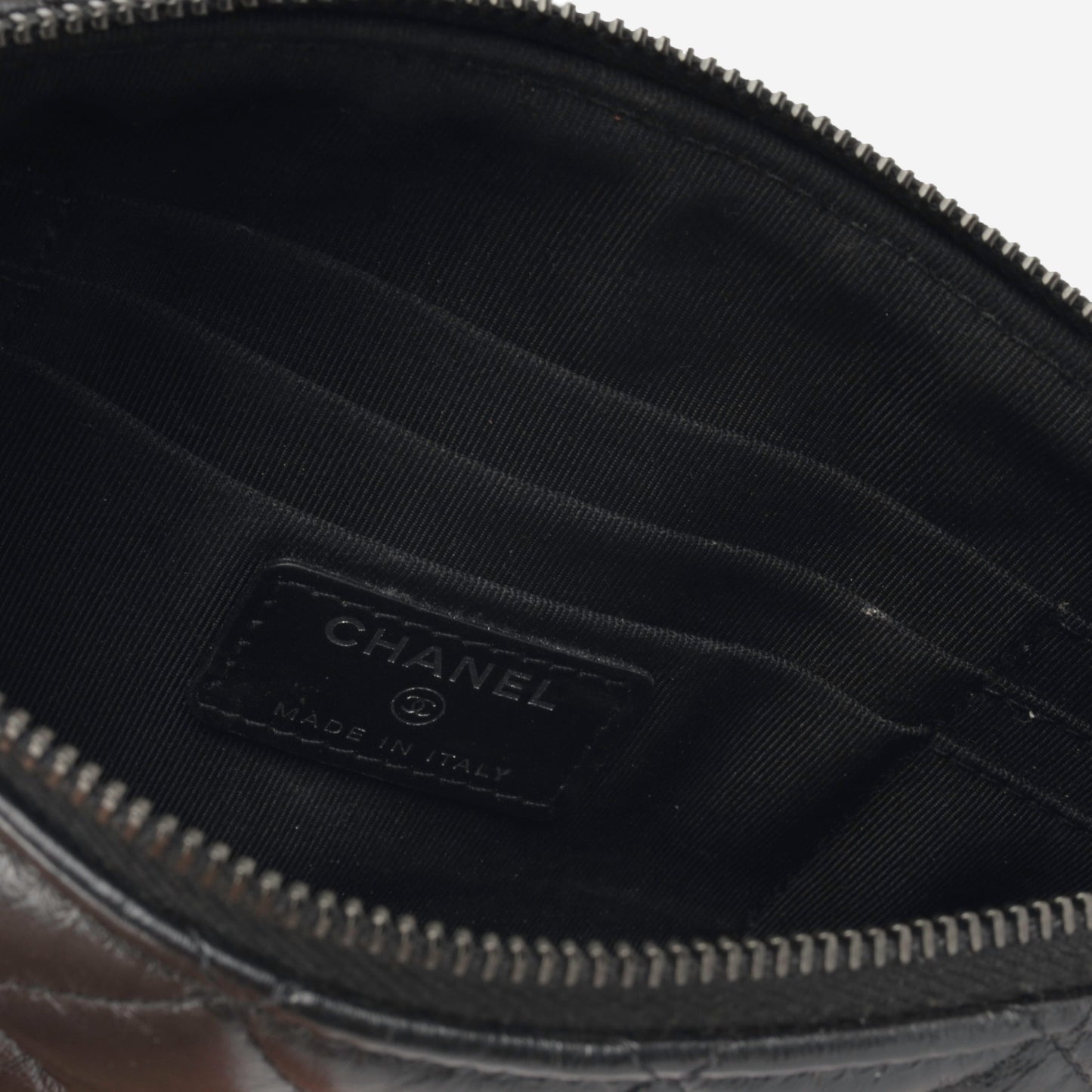 Chanel 2 55 Calfskin Black Shoulder Bag