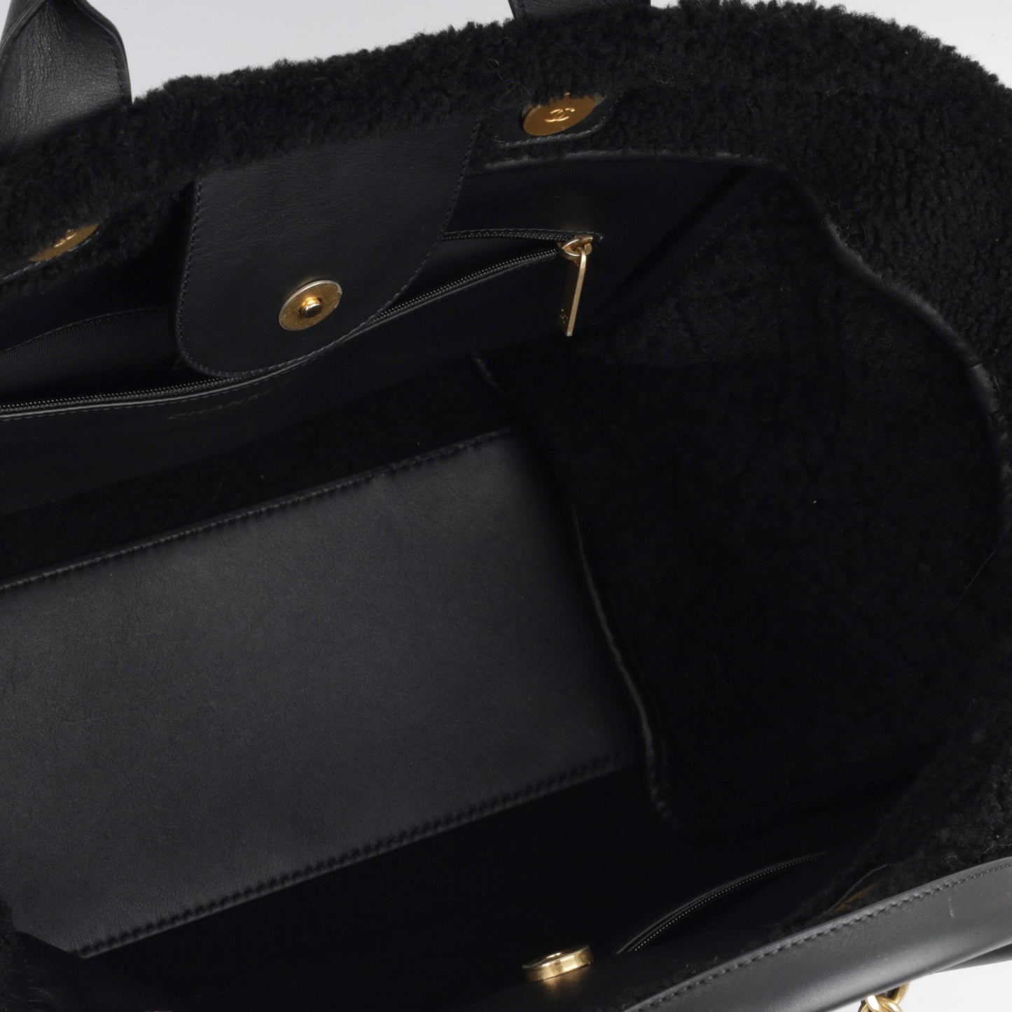 Chanel Deauville Leather Black Tote Bag
