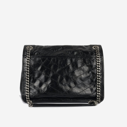 Saint Laurent Niki Calfskin Black Shoulder Bag