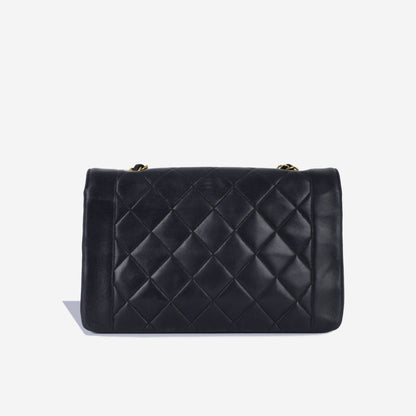 Chanel Classic Flap Lambskin Black Shoulder Bag Style 299