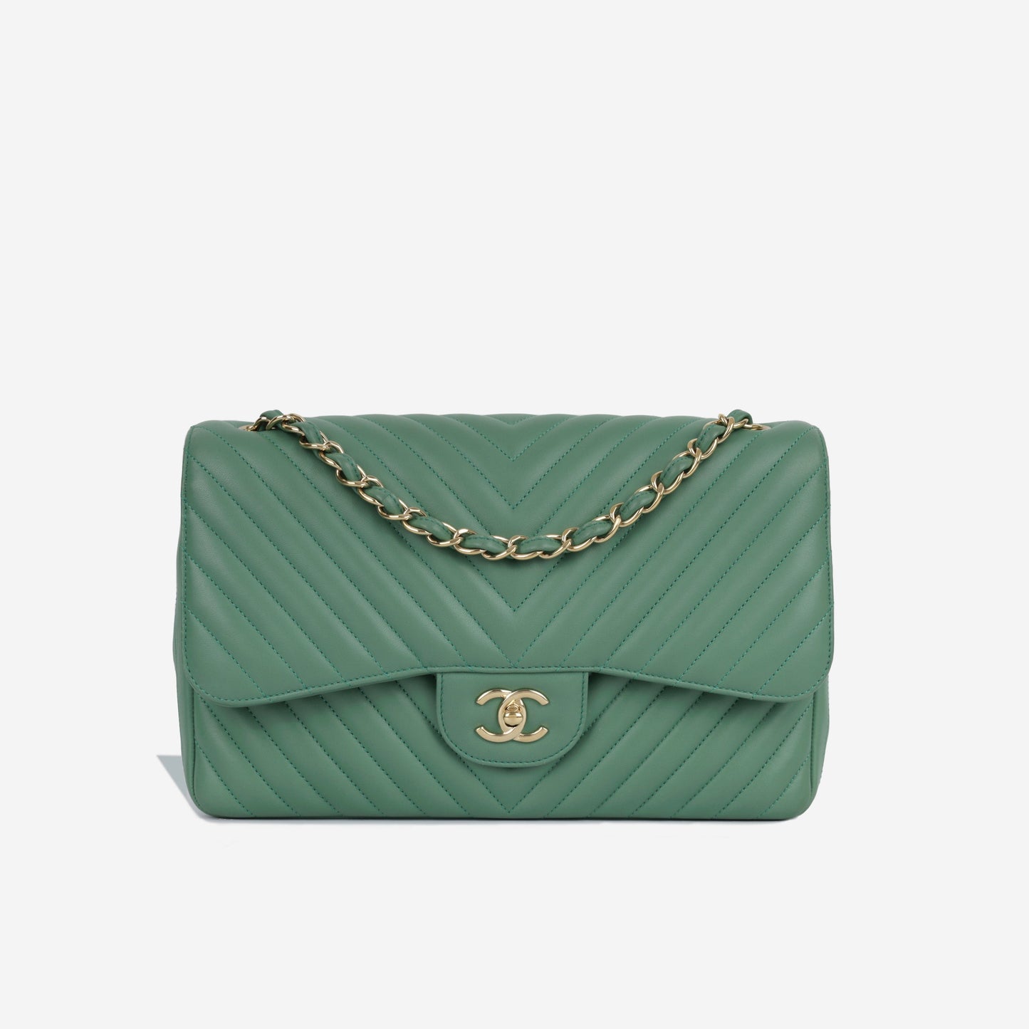 Chanel Classic Flap Lambskin Gold Shoulder Bag Style 12