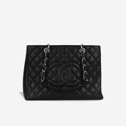 Chanel Shopping Tote Caviar Black Tote Bag Style 10