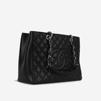 Chanel Shopping Tote Caviar Black Tote Bag Style 10