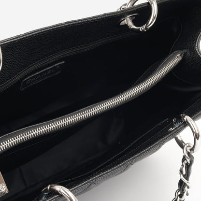 Chanel Shopping Tote Caviar Black Tote Bag Style 10