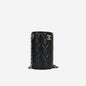 Chanel Vanity Lambskin Black Clutch Style 6