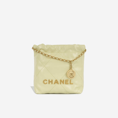 Chanel Chanel 22 Calfskin Gold Shoulder Bag Calfskin