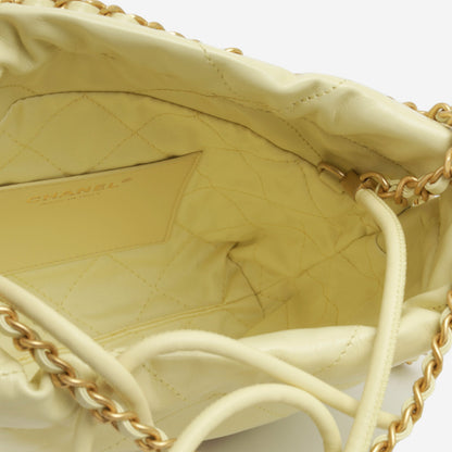 Chanel Chanel 22 Calfskin Gold Shoulder Bag Calfskin