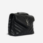 Saint Laurent Loulou Calfskin Black Shoulder Bag Style 6
