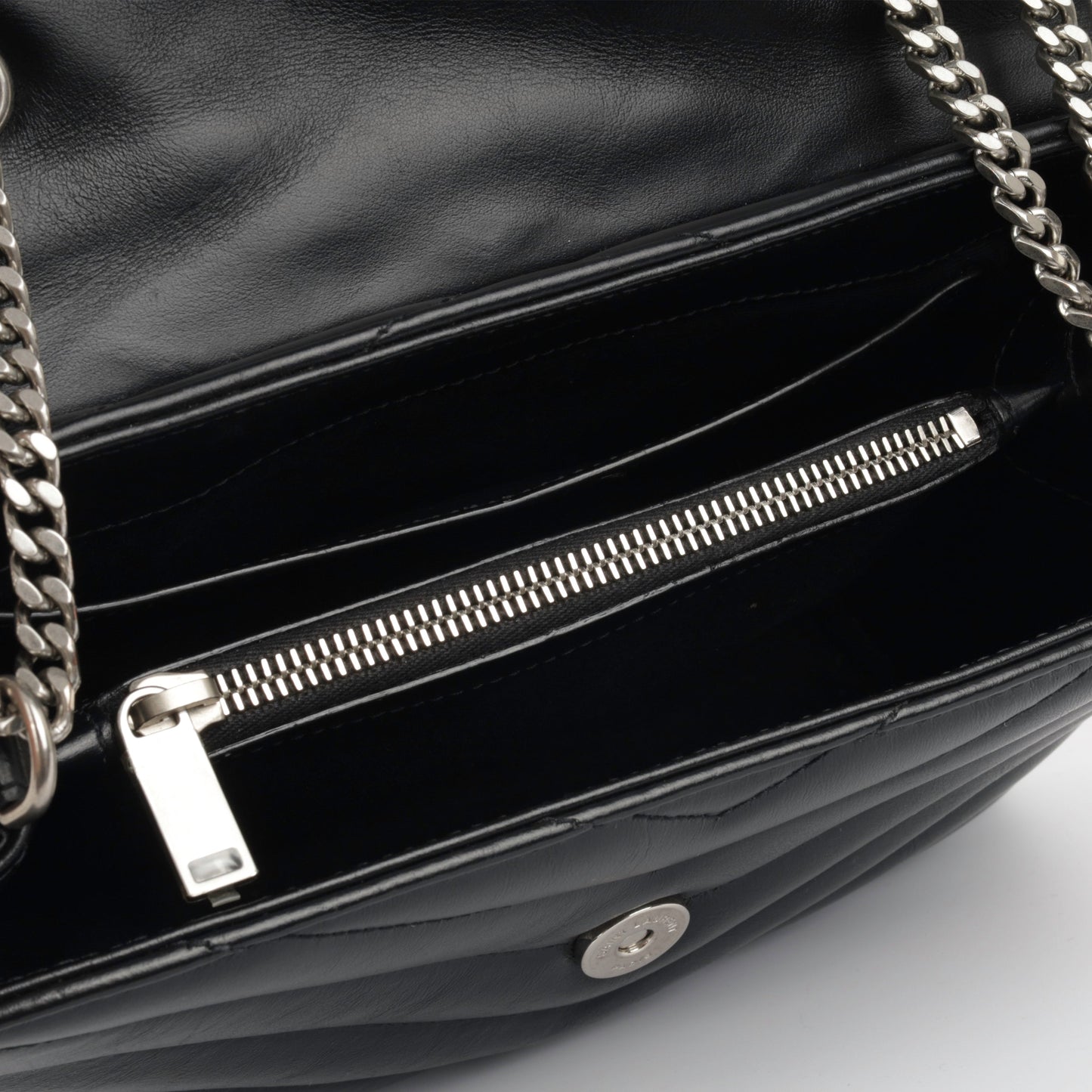 Saint Laurent Loulou Calfskin Black Shoulder Bag Style 6