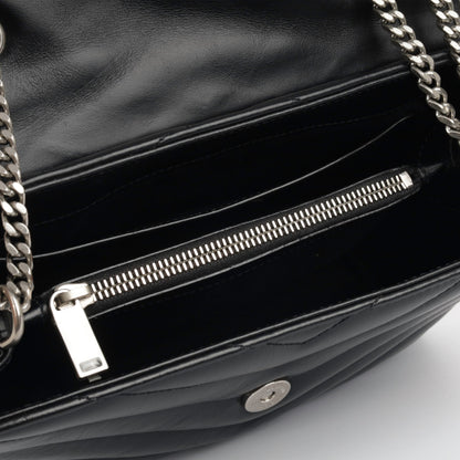 Saint Laurent Loulou Calfskin Black Shoulder Bag Style 6