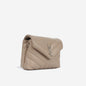 Saint Laurent Loulou Calfskin Beige Shoulder Bag