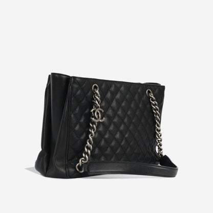 Chanel Luxury Caviar Black Tote Bag Caviar