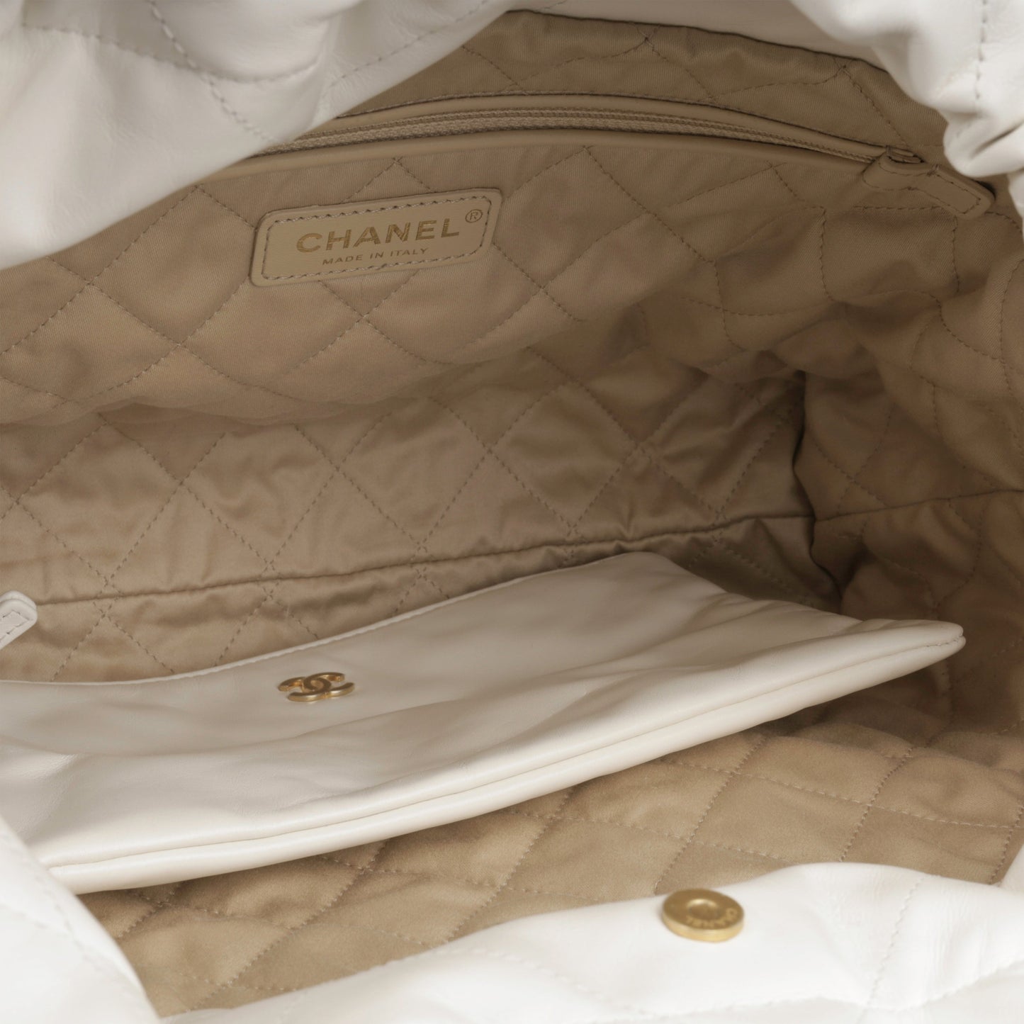 Chanel Luxury Calfskin Gold Tote Bag Style 6