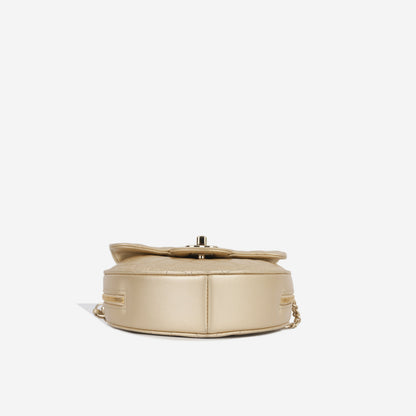Chanel Pst Lambskin Gold Tote Bag