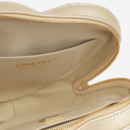 Chanel Pst Lambskin Gold Tote Bag